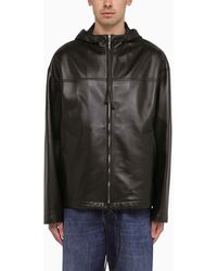 Bottega Veneta - Leather Zipped Jacket - Lyst