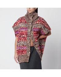 Dries Van Noten - Jacquard Sleeveless Cardigan - Lyst