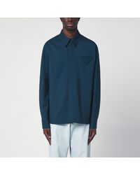 Bottega Veneta - Petrol Wool Shirt - Lyst