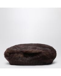 Stand Studio - Solene Beret In Fur - Lyst