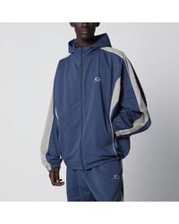 Balenciaga - Washed-Effect Technical Satin Track Jacket - Lyst
