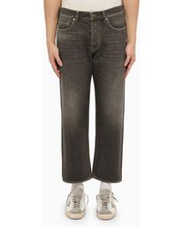 Golden Goose - Washed Cropped Jeans - Lyst