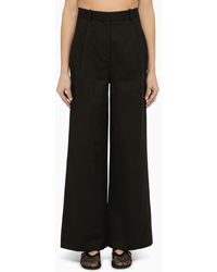 Loulou Studio - Cotton And Linen Trousers - Lyst