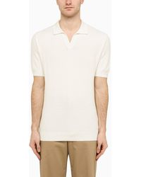 Tagliatore - Silk And Cotton Polo Shirt - Lyst