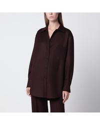 Victoria Beckham - Virgin Wool Flannel Shirt - Lyst
