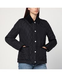 Burberry - Schwarze Gesteppte Jacke Aus Nylon - Lyst