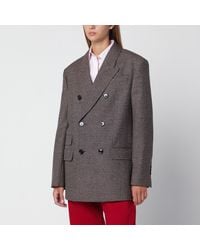 Ami Paris - And Double-Breasted Wool Blazer - Lyst