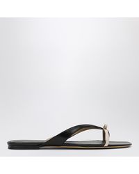 Ferragamo - Mini Bow Flip-Flop And Powdery Regular Fit - Lyst