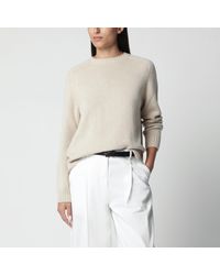 Loro Piana - Mélange Cashmere Crewneck Sweater - Lyst