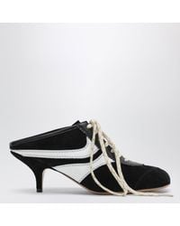 Dries Van Noten - Mules 65 Aus Schwarzem Und Weißem Wildleder Und Leder - Lyst