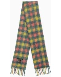 ANDERSSON BELL Alpaca And Wool Multicolour Scarf - Green