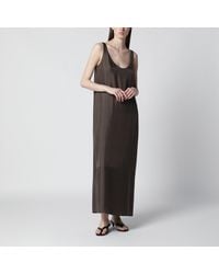 Rohe - Earth-Tone Silk Dress - Lyst