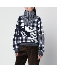 Loewe - And Wool Zip-Up Sweater - Lyst