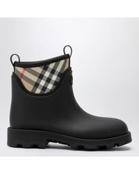Burberry - Marsh Stamp Rubber And Nylon Rain Boots - Lyst