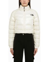 The North Face - Glossy Cropped Nylon Down Jacket - Lyst