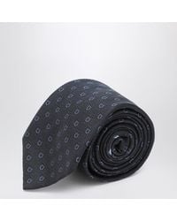 Ferragamo - Dark Gancini Silk Jacquard Tie - Lyst