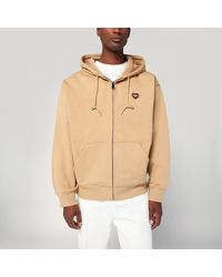 Carhartt - Hooded Heart Ii Hartt Sweat Jacket Dusty - Lyst