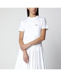 Jacquemus - Fitted T-Shirt With Grosgrain Logo - Lyst