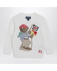 Polo Ralph Lauren - Cotton Sweater With Polo Bear - Lyst