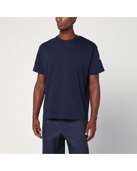 Moncler Genius - T-Shirt Bleue En Coton - Lyst