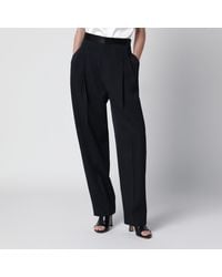 Bottega Veneta - Midnight Wool Trousers - Lyst