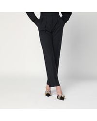 Max Mara - Pinstriped Wool Trousers - Lyst