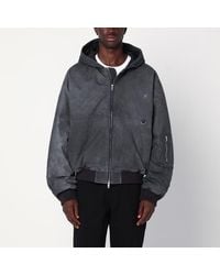 Represent - Veste À Capuche Noire Délavée - Lyst
