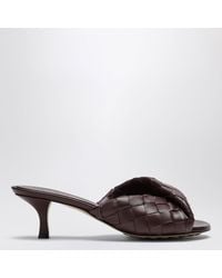 Bottega Veneta - Dark Mahogany Intrecciato Mule Blink Sandals - Lyst