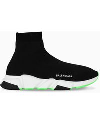 lime green balenciaga speed trainer