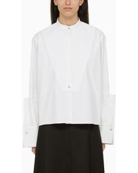 Jil Sander - White Cotton Shirt With Details - Lyst