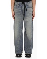 Balenciaga - Jeans baggy oversize chiaro in denim slavato - Lyst