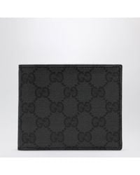 Gucci - Bifold-Geldbörse Essence Classic Aus Gg-Canvas, Schwarz - Lyst
