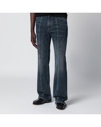 Versace - Straight-Leg Stonewashed Cotton Denim Jeans - Lyst