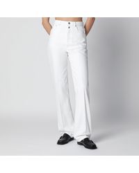 Lemaire - High-Waisted Straight-Leg Jeans With Belt - Lyst