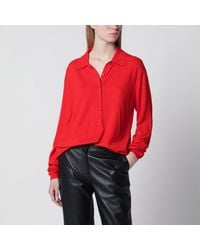Frankie Shop - Tala V-Neck Knit Polo - Lyst