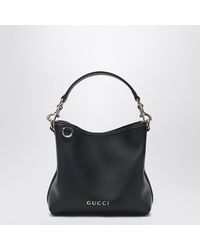 Gucci - Mini Gg Emblem Eimer Tasche Schwarz - Lyst