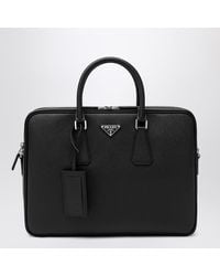 Prada - Saffiano Leather Work Bag - Lyst