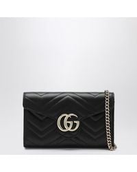 Gucci - Gg Marmont Wallet With Chain - Lyst