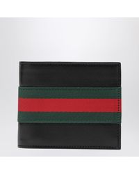Gucci - Web Trademark Bi-Fold Wallet - Lyst