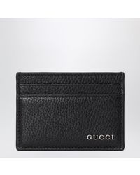 Gucci - Schwarzer Kartenhalter Mit Logo - Lyst