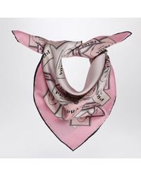 Prada - Printed Silk Twill Scarf 55 - Lyst