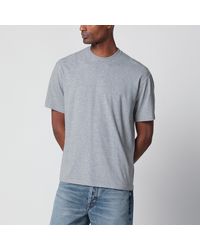 AURALEE - Cotton Crew-Neck T-Shirt - Lyst