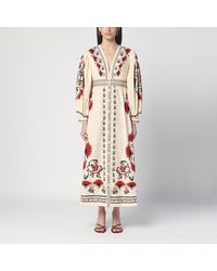 FARM Rio - Midi Dress With Floral Print - Lyst