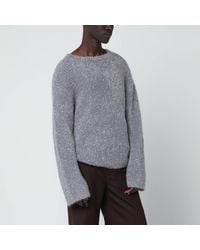 Séfr - Pull Jermaine Gris En Fil Bouclé - Lyst