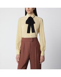 Valentino - Light Silk Bow Shirt - Lyst