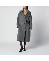 Frankie Shop - Double-Breasted Coat With Belt - Lyst