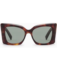 Saint Laurent - Sl M119 Blaze Tortoiseshell Sunglasses - Lyst
