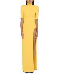 Monot - Mônot Long Yellow Dress With Slit - Lyst