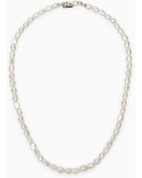 Emanuele Bicocchi - 925 Silver Baroque Pearl Necklace - Lyst