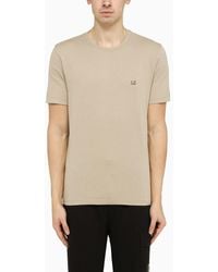 C.P. Company - T-Shirt With Logo Print On The Chest - Lyst